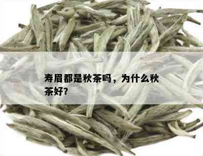 寿眉都是秋茶吗，为什么秋茶好？