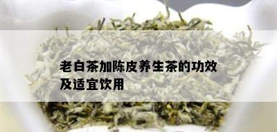 老白茶加陈皮养生茶的功效及适宜饮用