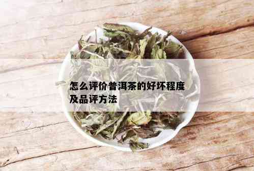 怎么评价普洱茶的好坏程度及品评方法