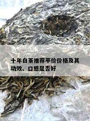 十年白茶推荐平价价格及其功效、口感是否好