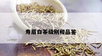 寿眉白茶级别和品鉴