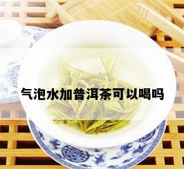 气泡水加普洱茶可以喝吗