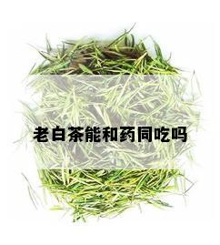 老白茶能和药同吃吗