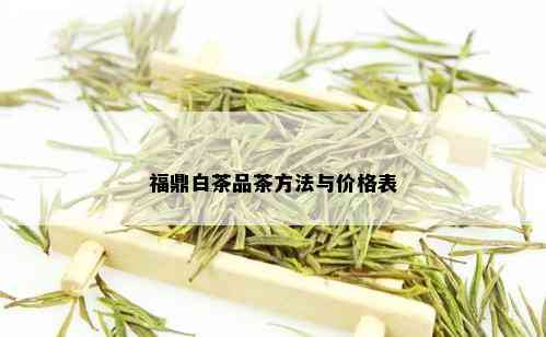 福鼎白茶品茶方法与价格表