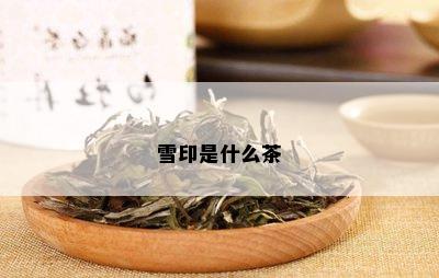 雪印是什么茶