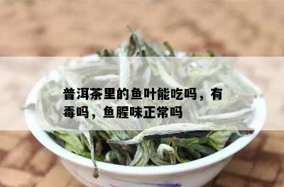 普洱茶里的鱼叶能吃吗，有吗，鱼腥味正常吗