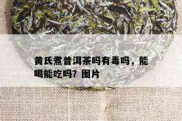 黄氏煮普洱茶吗有吗，能喝能吃吗？图片