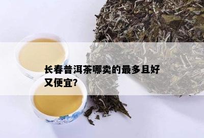 长春普洱茶哪卖的最多且好又便宜？