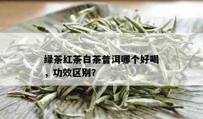 绿茶红茶白茶普洱哪个好喝，功效区别？