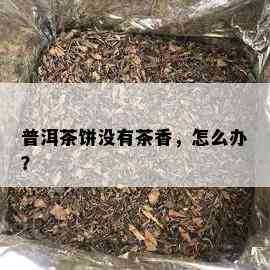 普洱茶饼没有茶香，怎么办？