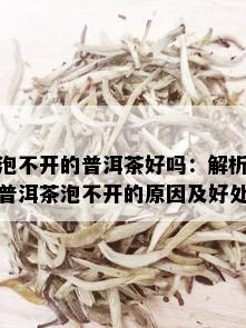 泡不开的普洱茶好吗：解析普洱茶泡不开的原因及好处