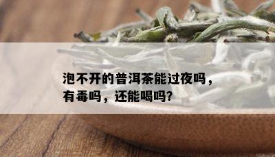 泡不开的普洱茶能过夜吗，有吗，还能喝吗？