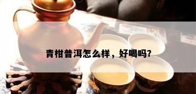 青柑普洱怎么样，好喝吗？