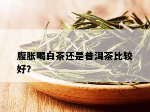 腹胀喝白茶还是普洱茶比较好？