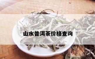 山水普洱茶价格查询