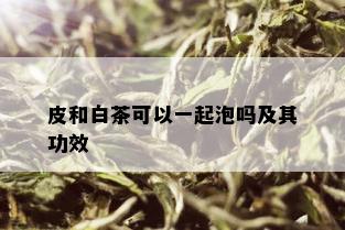 皮和白茶可以一起泡吗及其功效