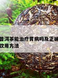 普洱茶能治疗胃病吗及正确饮用方法