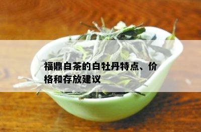 福鼎白茶的白牡丹特点、价格和存放建议