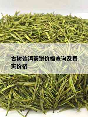 古树普洱茶饼价格查询及真实价格