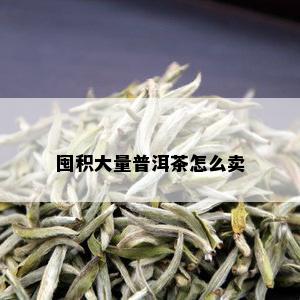 囤积大量普洱茶怎么卖