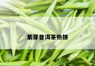 紫芽普洱茶熟饼