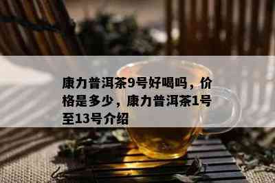 康力普洱茶9号好喝吗，价格是多少，康力普洱茶1号至13号介绍