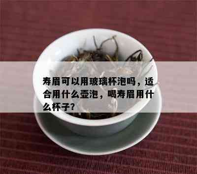 寿眉可以用玻璃杯泡吗，适合用什么壶泡，喝寿眉用什么杯子？