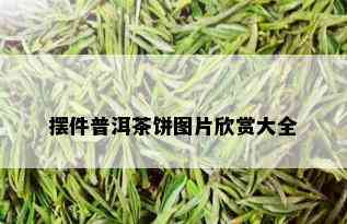 摆件普洱茶饼图片欣赏大全