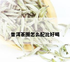 普洱茶圈怎么配比好喝