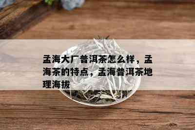 孟海大厂普洱茶怎么样，孟海茶的特点，孟海普洱茶地理海拔