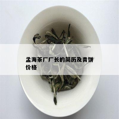 孟海茶厂厂长的简历及青饼价格