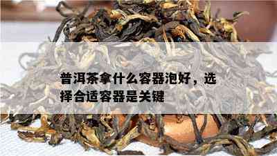 普洱茶拿什么容器泡好，选择合适容器是关键