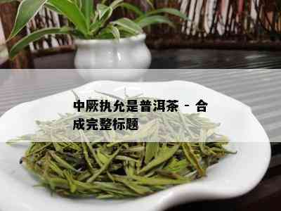 中厥执允是普洱茶 - 合成完整标题