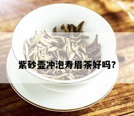 紫砂壶冲泡寿眉茶好吗?