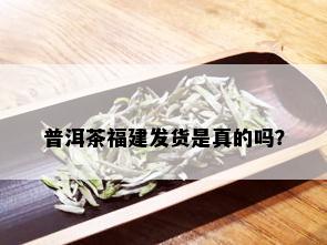 普洱茶福建发货是真的吗？