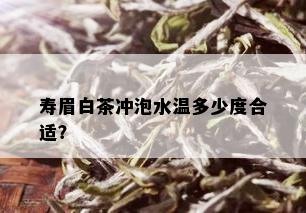 寿眉白茶冲泡水温多少度合适？