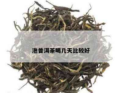 泡普洱茶喝几天比较好