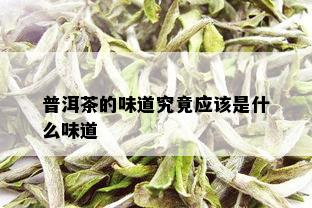 普洱茶的味道究竟应该是什么味道