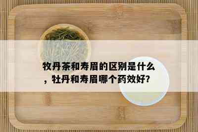 牧丹茶和寿眉的区别是什么，牡丹和寿眉哪个药效好？