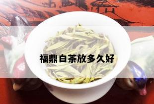 福鼎白茶放多久好