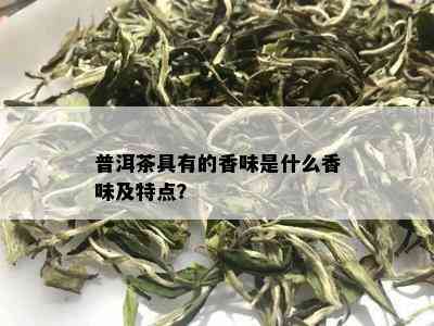 普洱茶具有的香味是什么香味及特点？