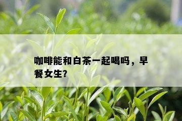 咖啡能和白茶一起喝吗，早餐女生？