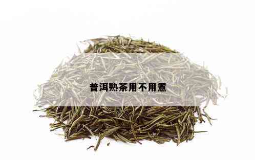 普洱熟茶用不用煮