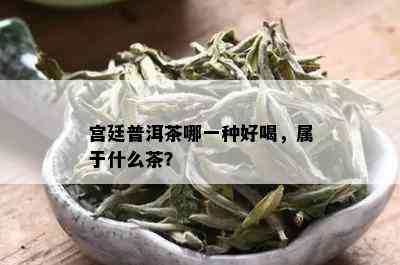 宫廷普洱茶哪一种好喝，属于什么茶？