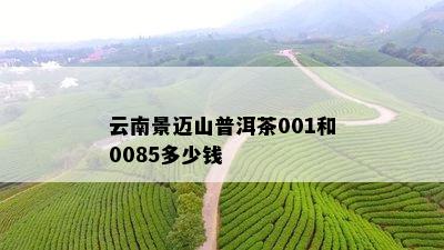 云南景迈山普洱茶001和0085多少钱