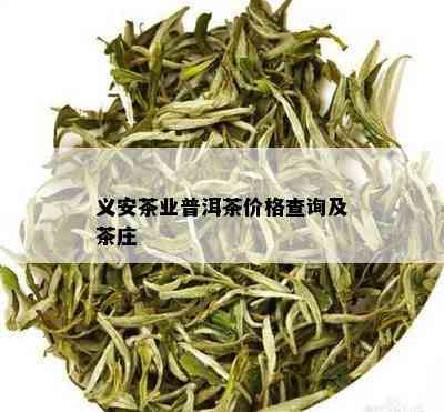 义安茶业普洱茶价格查询及茶庄