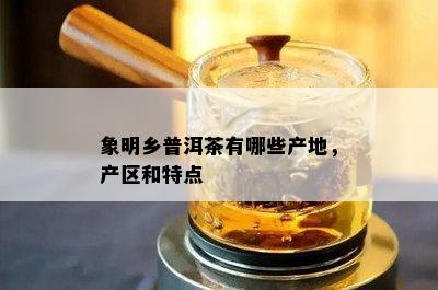 象明乡普洱茶有哪些产地，产区和特点