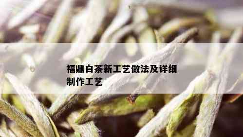 福鼎白茶新工艺做法及详细制作工艺