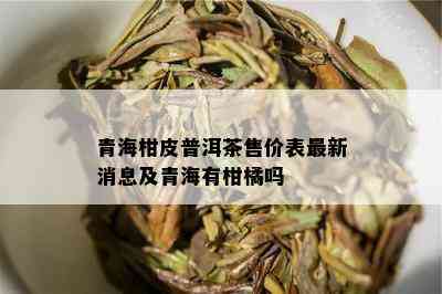 青海柑皮普洱茶售价表最新消息及青海有柑橘吗