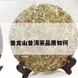 普龙山普洱茶品质如何